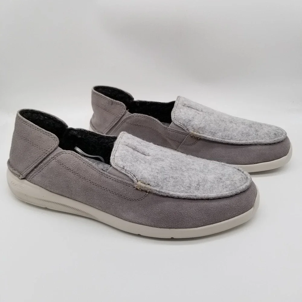 Clarks Men's Gorwin Step Sneaker Loafers Sz 12‎ M Gray Suede Casual City